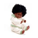 Miniland: komplet dresowy z kapturem waniliowy dla lalki 38/40cm - obrazek 2