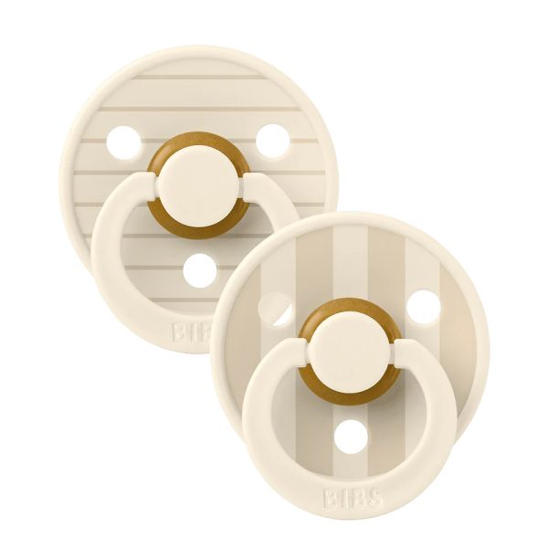 BIBS: STUDIO COLOUR smoczek uspokajający kauczuk Hevea 2-pack IVORY VANILLA M