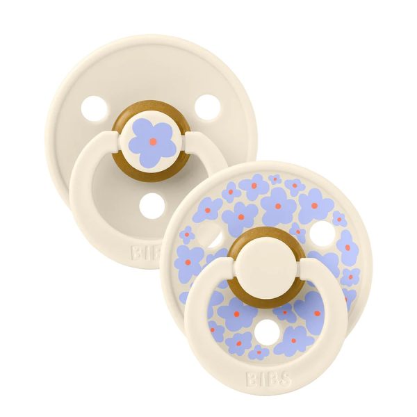 BIBS: STUDIO COLOUR smoczek uspokajający kauczuk Hevea 2-pack JASMINE IVORY S
