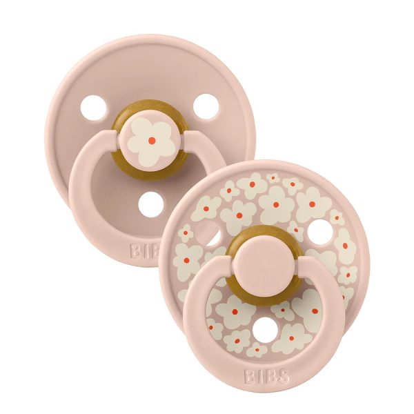 BIBS: STUDIO COLOUR smoczek uspokajający kauczuk Hevea 2-pack JASMINE BLUSH S