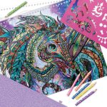 Nebulous Stars: szkicownik z kredkami i naklejkami L Konie Firiaz&Daliaz - obrazek 3