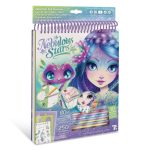 Nebulous Stars: szkicownik z kredkami szablonami i naklejkami M Nenuphia