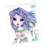 Nebulous Stars: szkicownik z kredkami szablonami i naklejkami M Nenuphia - obrazek 3