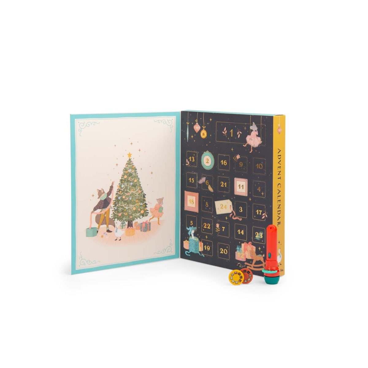 Moulin Roty: Kalendarz adwentowy Mała Szkoła Tańca - projektor + 23 bajki - obrazek 2