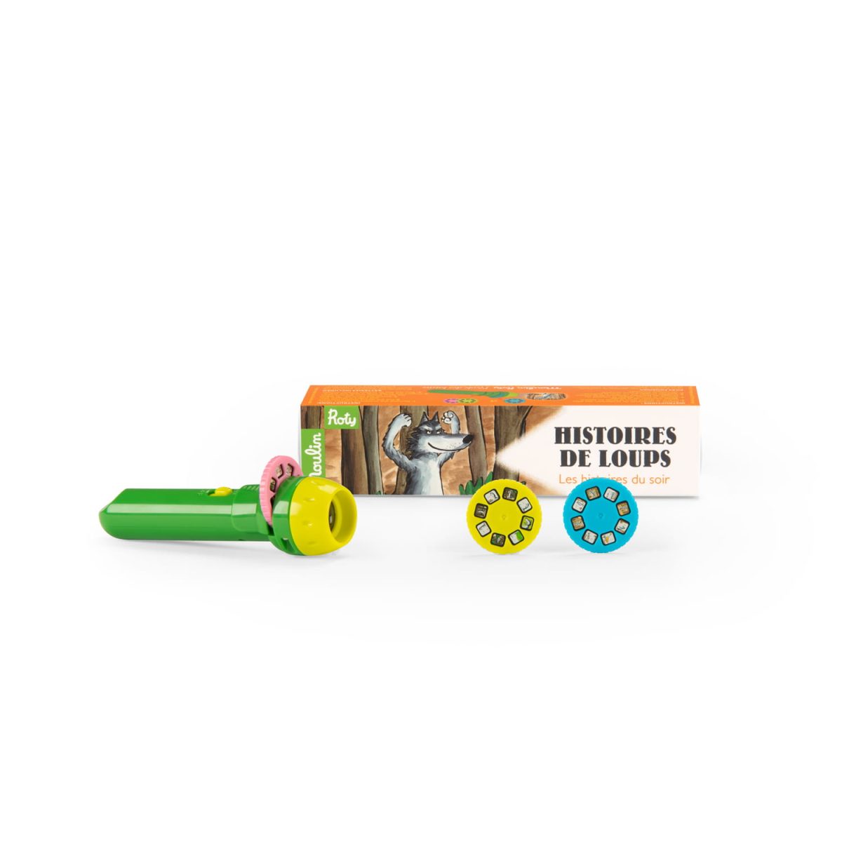 894390_6 Moulin Roty: Lampka projektor PRZYGODY WILKA - obrazek 4