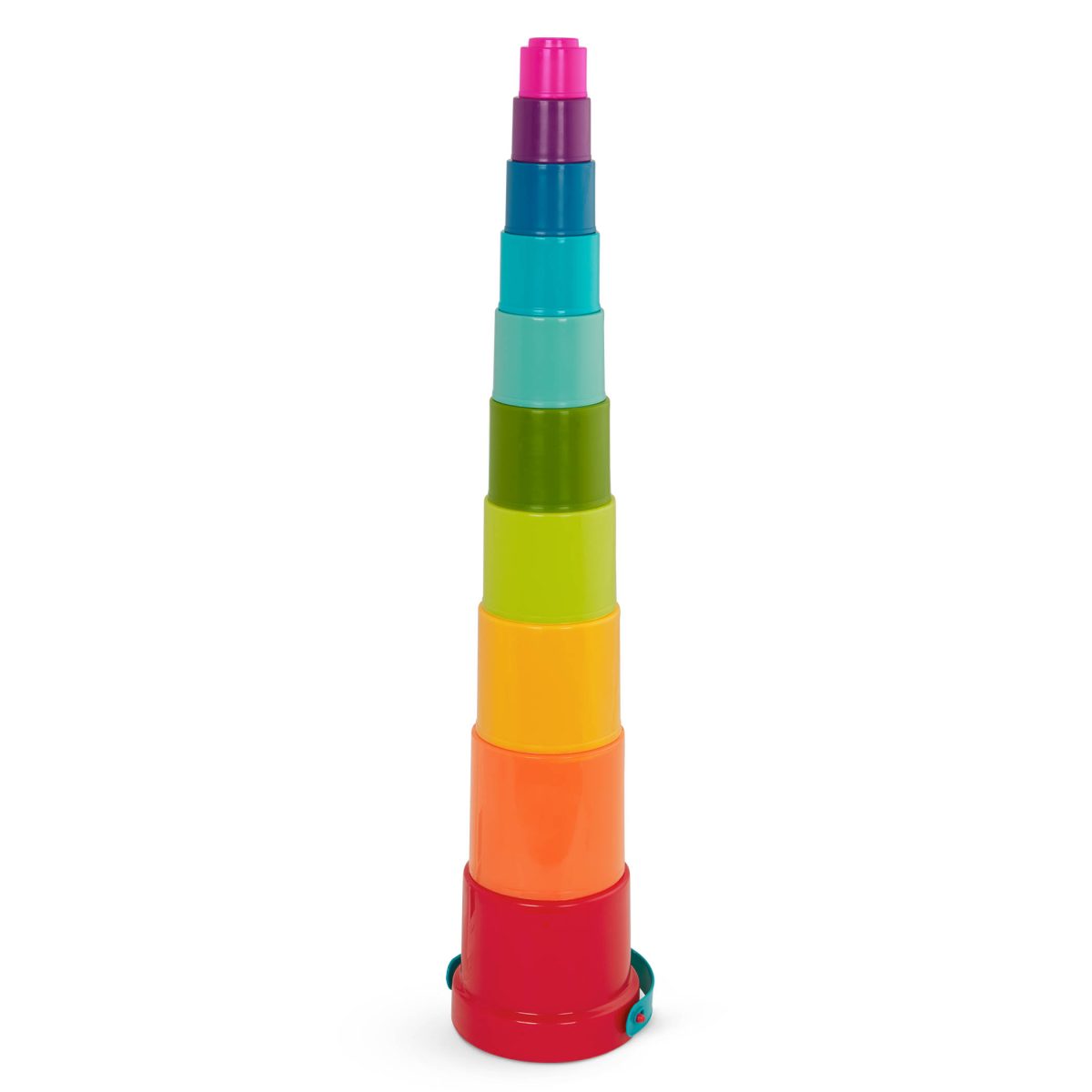 BT4711_DP_D b.toys: Stack up Cups – zestaw kubełków do piętrowania z wiaderkiem - obrazek 3