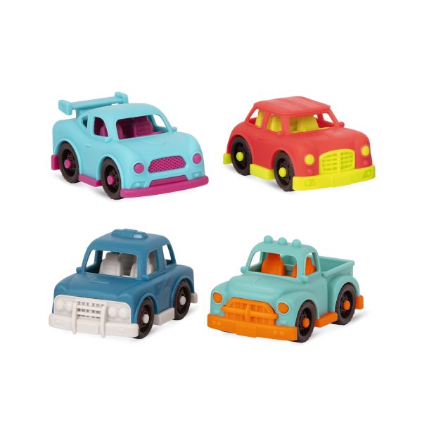 b.toys: zestaw 4 małych autek – seria Happy Cruisers