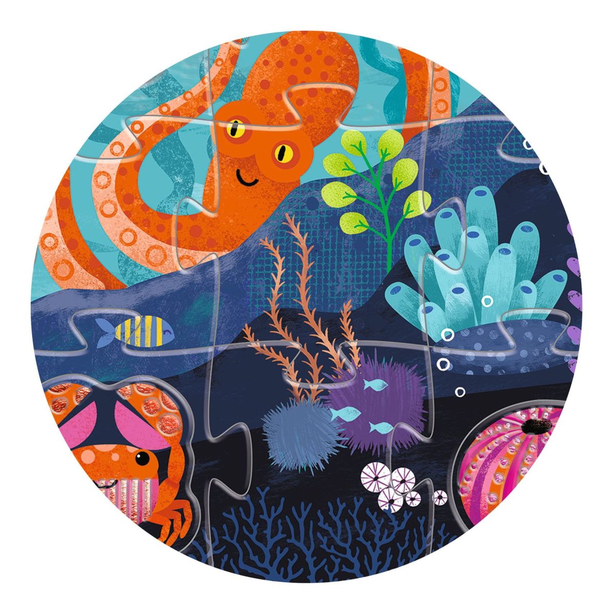 Djeco: Puzzle gigant PODWODNY ŚWIAT 32 el. - obrazek 3