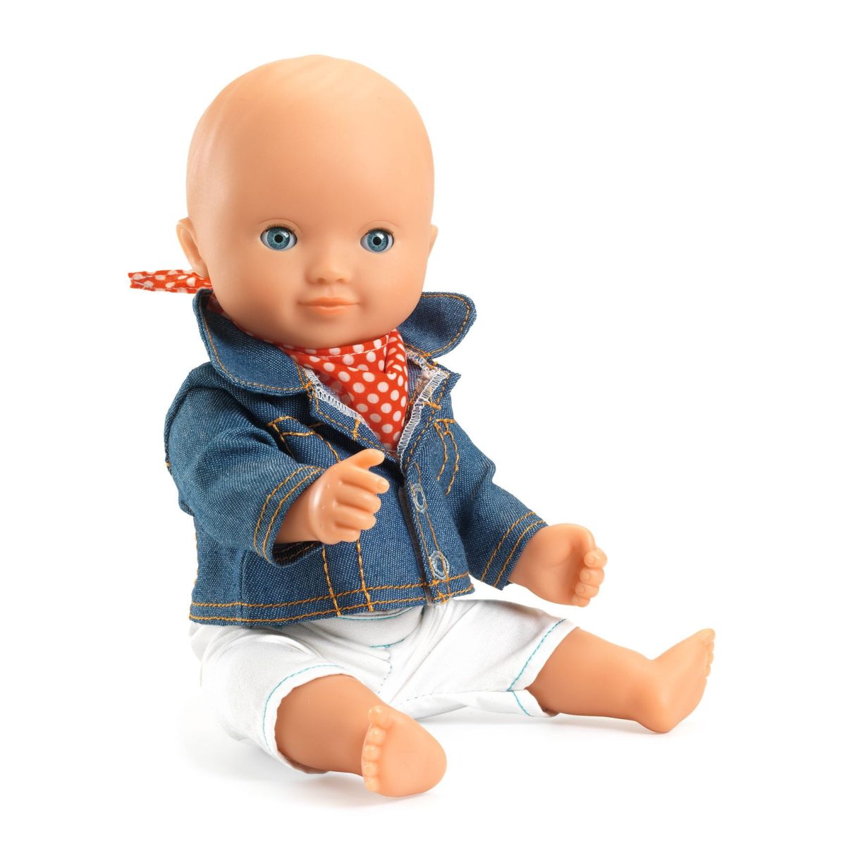 Djeco: Kurteczka jeansowa z apaszką dla lalki / LOVELY POMEA - obrazek 3
