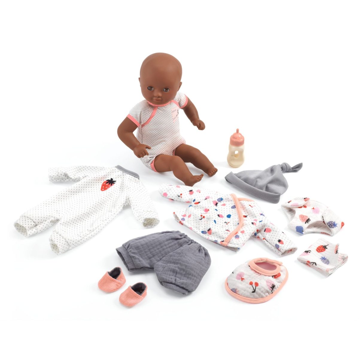 Djeco: Walizka z lalką i akcesoriami CERISE / kolekcja POMEA - obrazek 2