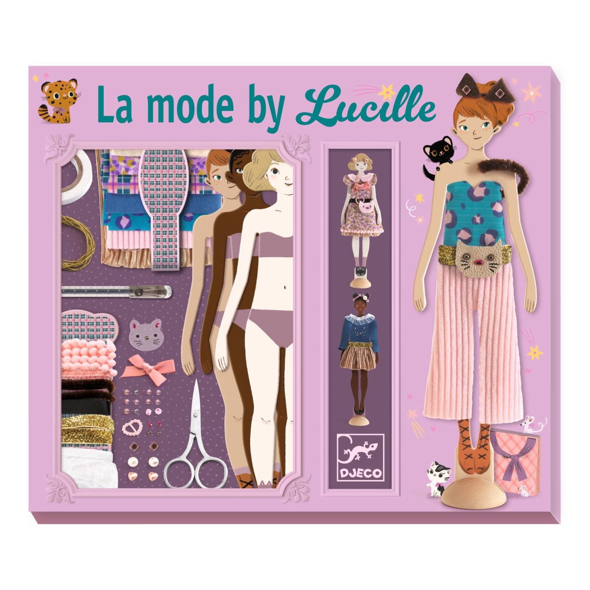 Djeco: Zestaw artystyczny pracownia mody LUCILLE 7+ - obrazek 1