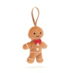 JellyCat: Wesoły Piernikowy Chłopiec Zawieszka 10 cm