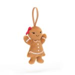 JellyCat: Wesoła Piernikowa Dziewczynka Zawieszka 10 cm