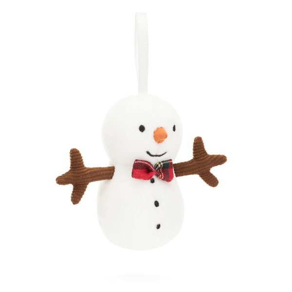 JellyCat: Wesoły bałwanek Zawieszka 9 cm
