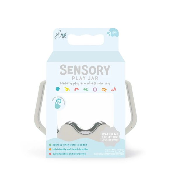 Glo Pals: słoik sensoryczny do napełnienia wodą - kolor szary Cozy Cloud