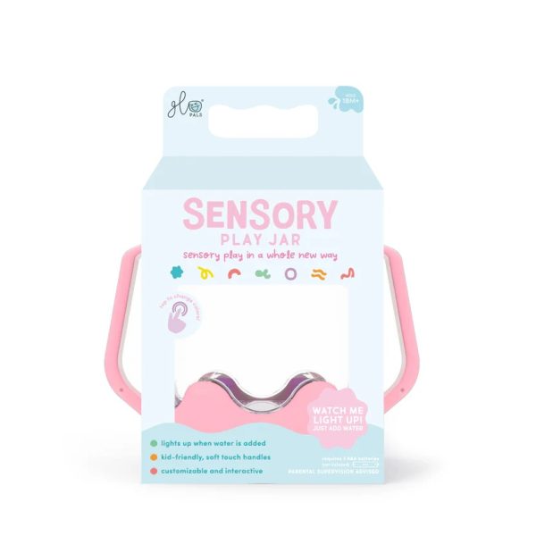 Glo Pals: słoik sensoryczny do napełnienia wodą - kolor różowy Bubble Gum