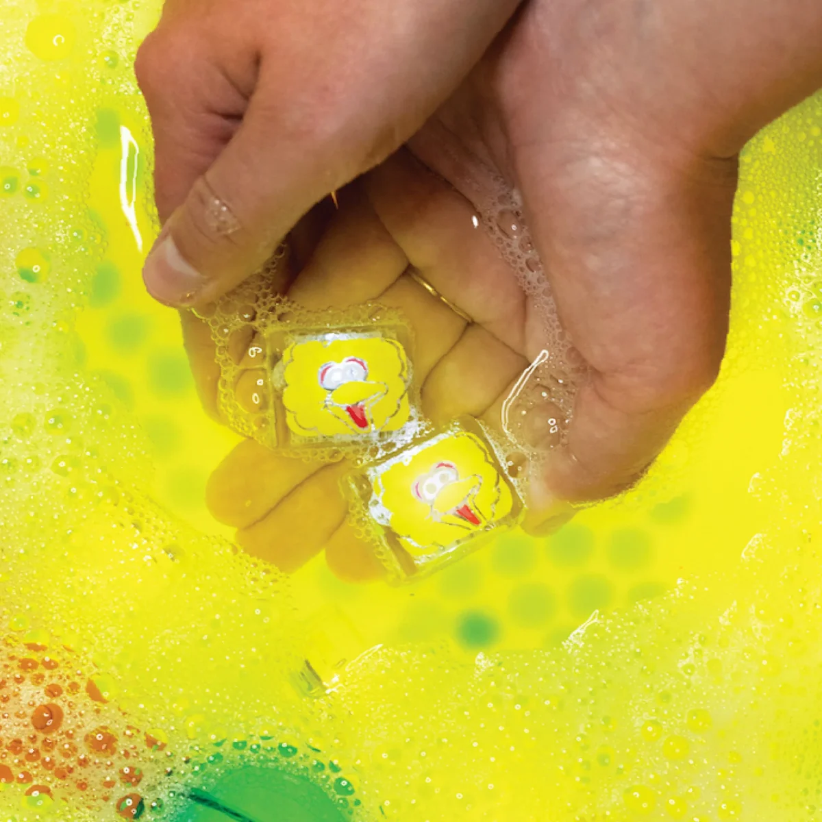 Glo Pals: kostki sensoryczne świecące w wodzie Wielki Ptak Ulica Sezamkowa - obrazek 2