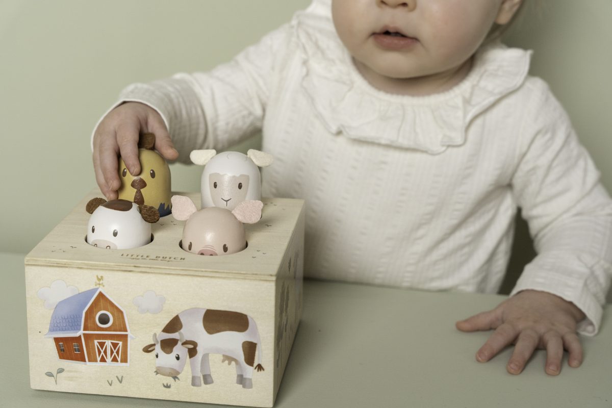 LD7156 - Pop up toy (1) Little Dutch: drewniana zabawka pop-up Little Farm - obrazek 3
