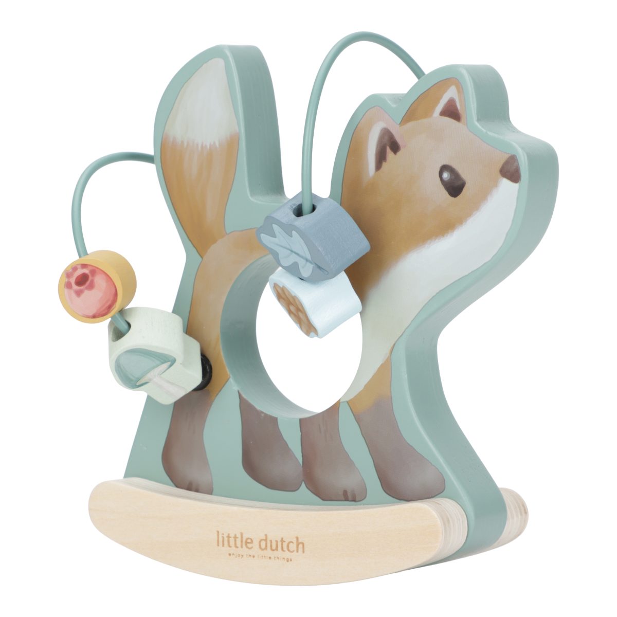 Little Dutch: drewniana spiralka aktywizująca Lisek Forest Friends - obrazek 1