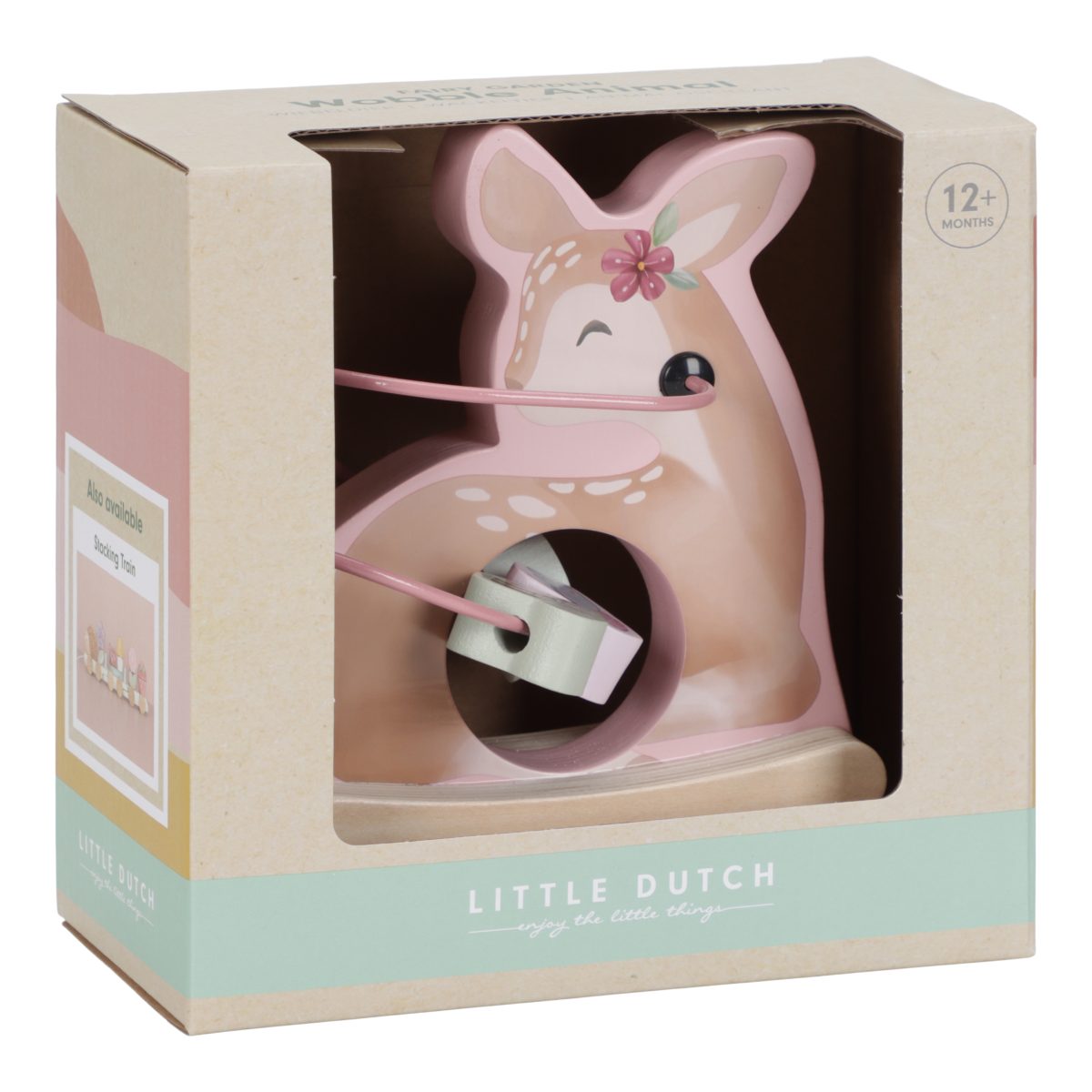 LD7334 - Product - Rocking Deer - Fairy Garden (4) Little Dutch: drewniana spiralka aktywizująca Sarenka Fairy Garden - obrazek 3