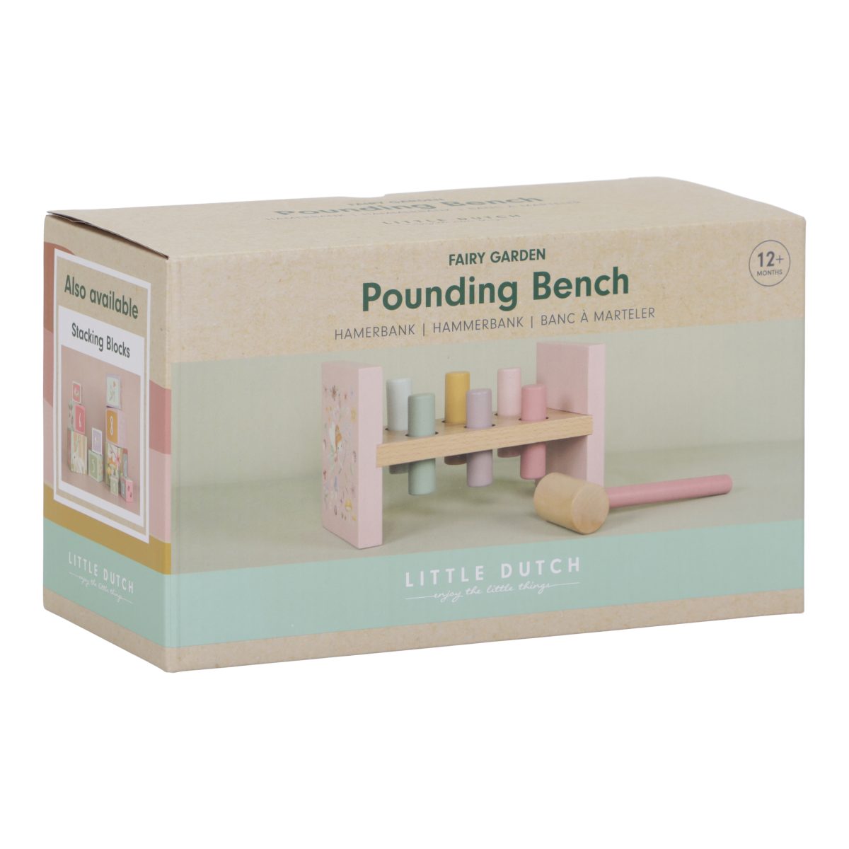 LD7346 - Product - Pounding Bench - Fairy Garden (4) Little Dutch: drewniana przebijanka Fairy Garden - obrazek 4