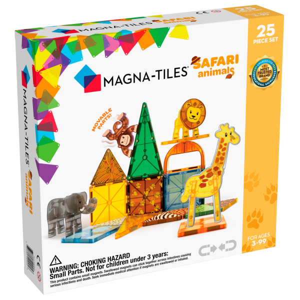 MAGNA-TILES: klocki magnetyczne Safari Animals 25 el.