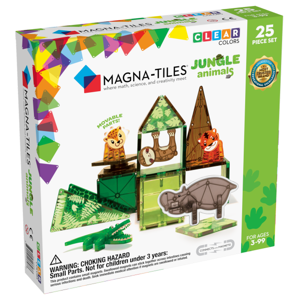 MAGNA-TILES: klocki magnetyczne Jungle Animals 25 el.