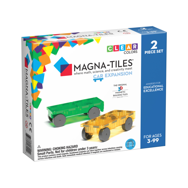 MAGNA-TILES: klocki magnetyczne zestaw do rozbudowy Cars 2 el.