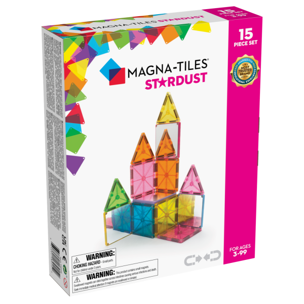 MAGNA-TILES: klocki magnetyczne Stardust 15 el.