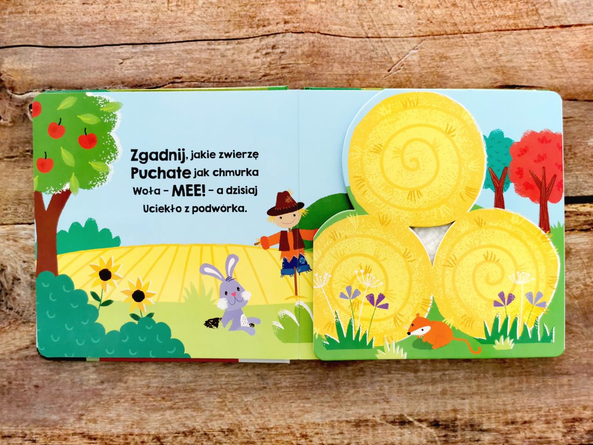 qrf Zwierzęta na wsi. Akademia mądrego dziecka. Dotykam, zgaduję / HarperKids - obrazek 2