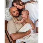 Poofi: Kocyk merino Kyoto, kolor kokosowy