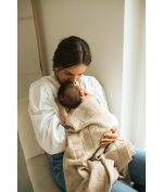 Poofi: Kocyk merino Malmo, kolor OAT - obrazek 2