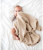 Poofi: Kocyk merino Malmo, kolor OAT