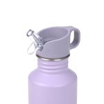 Lassig Bidon ze stali z ustnikiem, 500 ml - Little Gang Heart lilac - obrazek 3