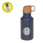 Lassig Bidon ze stali z ustnikiem, 500 ml - Little Gang Smile navy