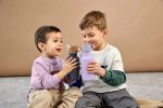 Lassig Bidon ze stali z ustnikiem, 500 ml - Little Gang Smile navy - obrazek 4