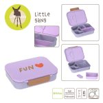 Lassig Lunchbox Bento z przegródkami Little Gang Heart lilac - obrazek 3