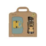 Lassig Zestaw Lunchbox + butelka - bidon 460ml Tiny Drivers Spychacz - obrazek 3