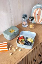 Lassig Zestaw Lunchbox + butelka - bidon 460ml Tiny Drivers Spychacz - obrazek 2