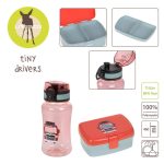 Lassig Zestaw Lunchbox + butelka - bidon 460ml Tiny Drivers Wóz strażacki - obrazek 6