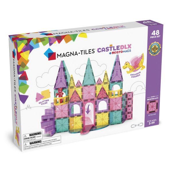 MAGNA-TILES: klocki magnetyczne Zamek DLX 48 el.