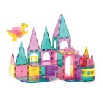MAGNA-TILES: klocki magnetyczne Zamek DLX 48 el. - obrazek 3