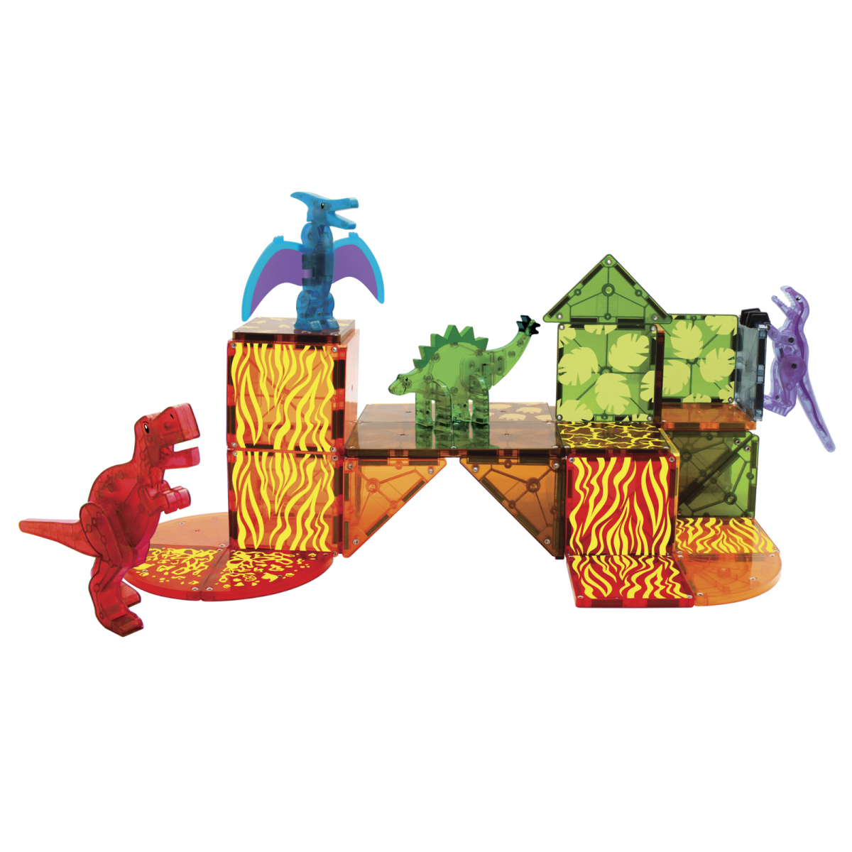 MAGNA-TILES: klocki magnetyczne Dino World 40 el. - obrazek 5