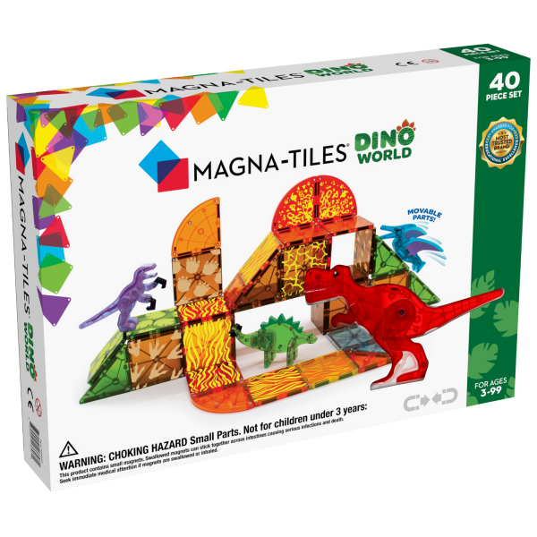 MAGNA-TILES: klocki magnetyczne Dino World 40 el.