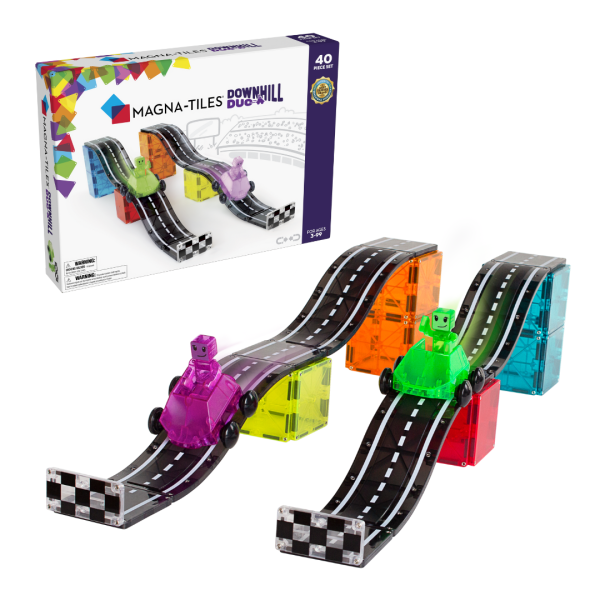MAGNA-TILES: klocki magnetyczne Downhill Duo 40 el.