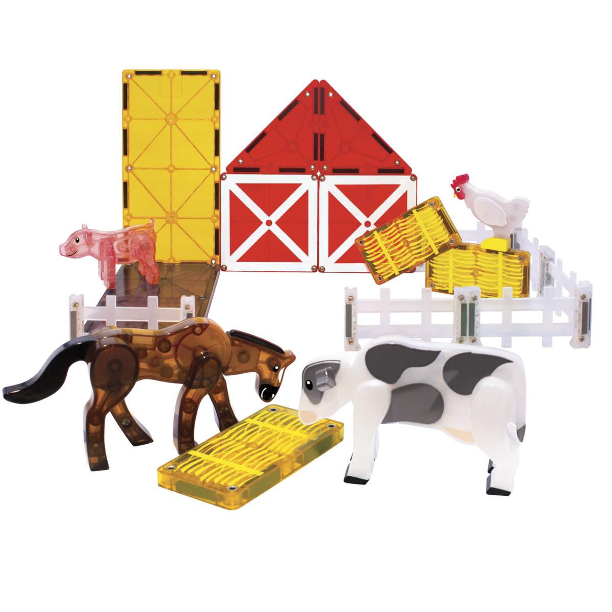MAGNA-TILES: klocki magnetyczne Farm Animals 25 el. - obrazek 3