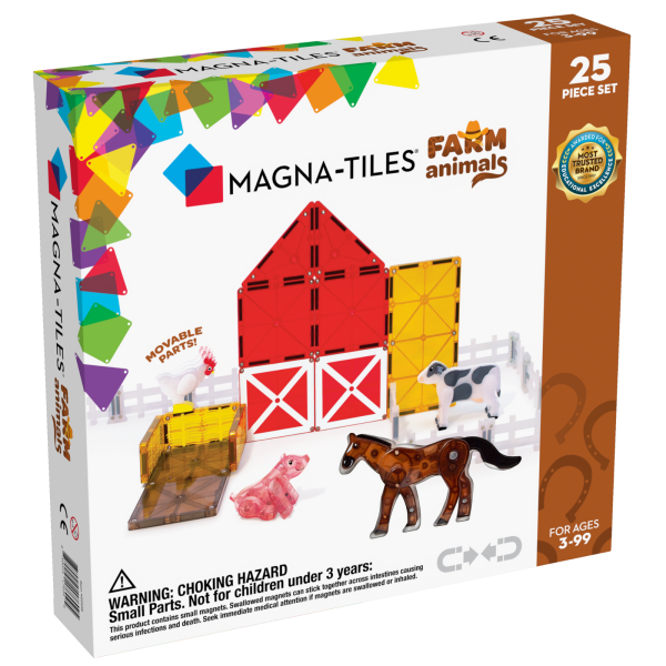 MAGNA-TILES: klocki magnetyczne Farm Animals 25 el.