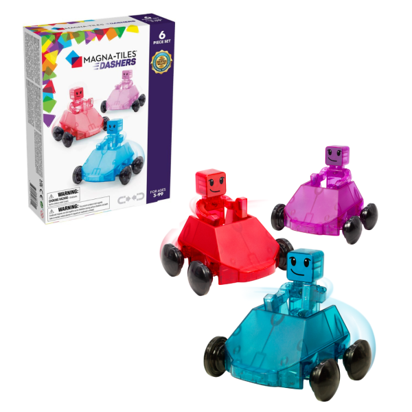 MAGNA-TILES: magnetyczne samochodziki Dashers 6 el.