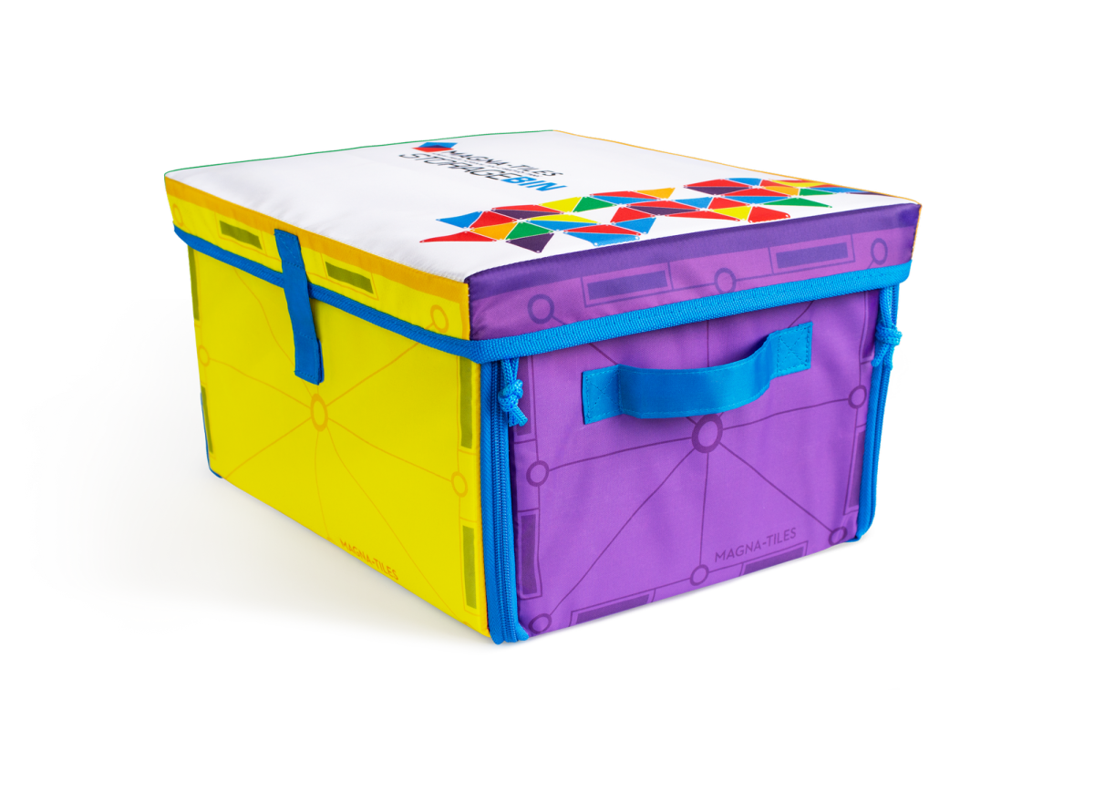 MAGNA-TILES: skrzynia na klocki / mata interaktywna 2 w 1 - obrazek 3