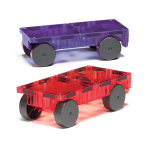 MAGNA-TILES: zestaw do rozbudowy Cars 2 el. Czerwony i Fioletowy - obrazek 2